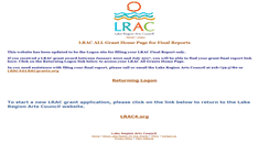 Desktop Screenshot of lracgrants.org