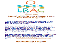 Tablet Screenshot of lracgrants.org